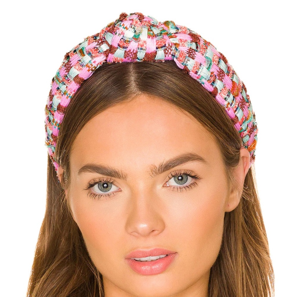 Lele Sadoughi Moxed Woven Knot Headband NWOT